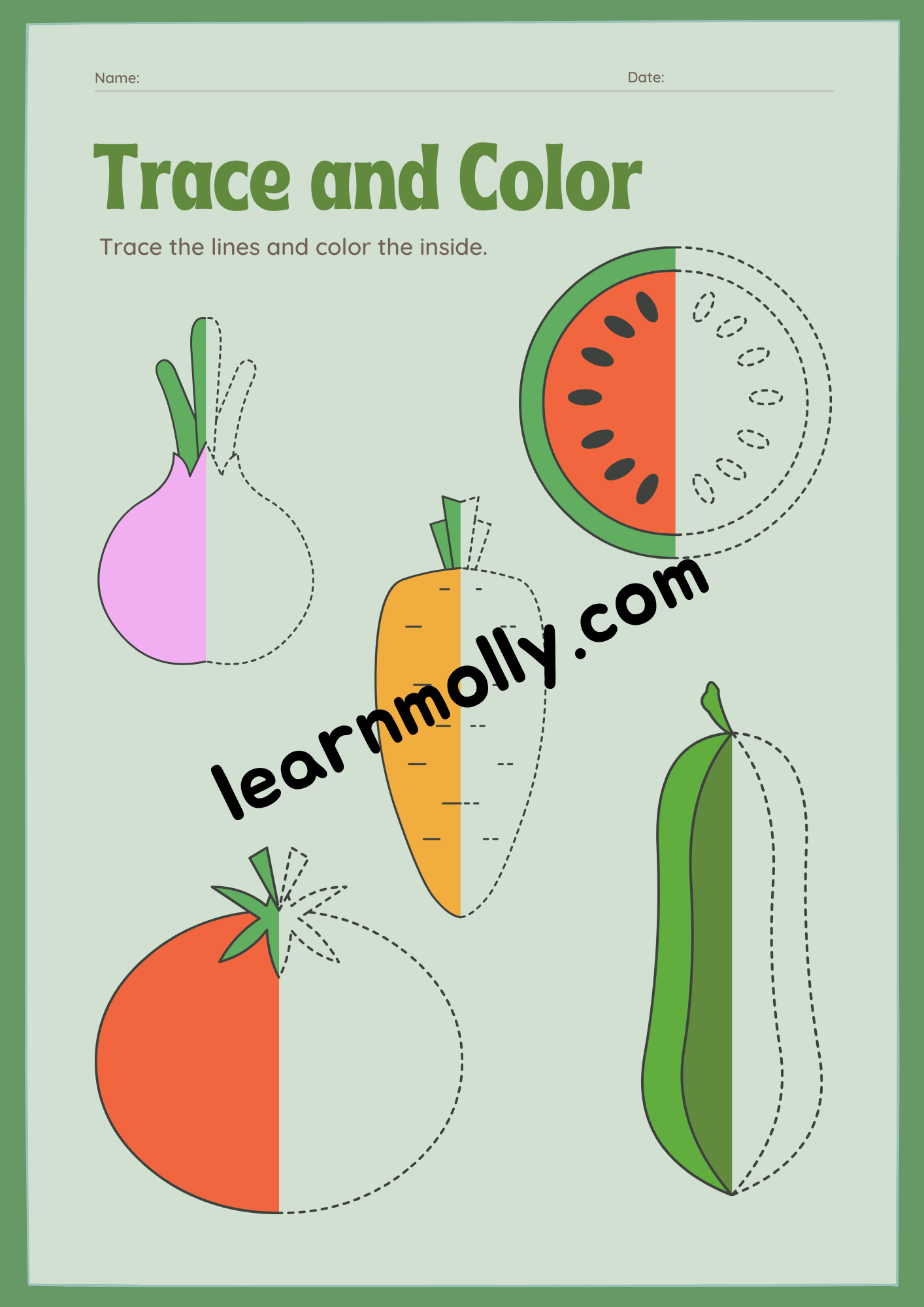 Trace and Colour Objects