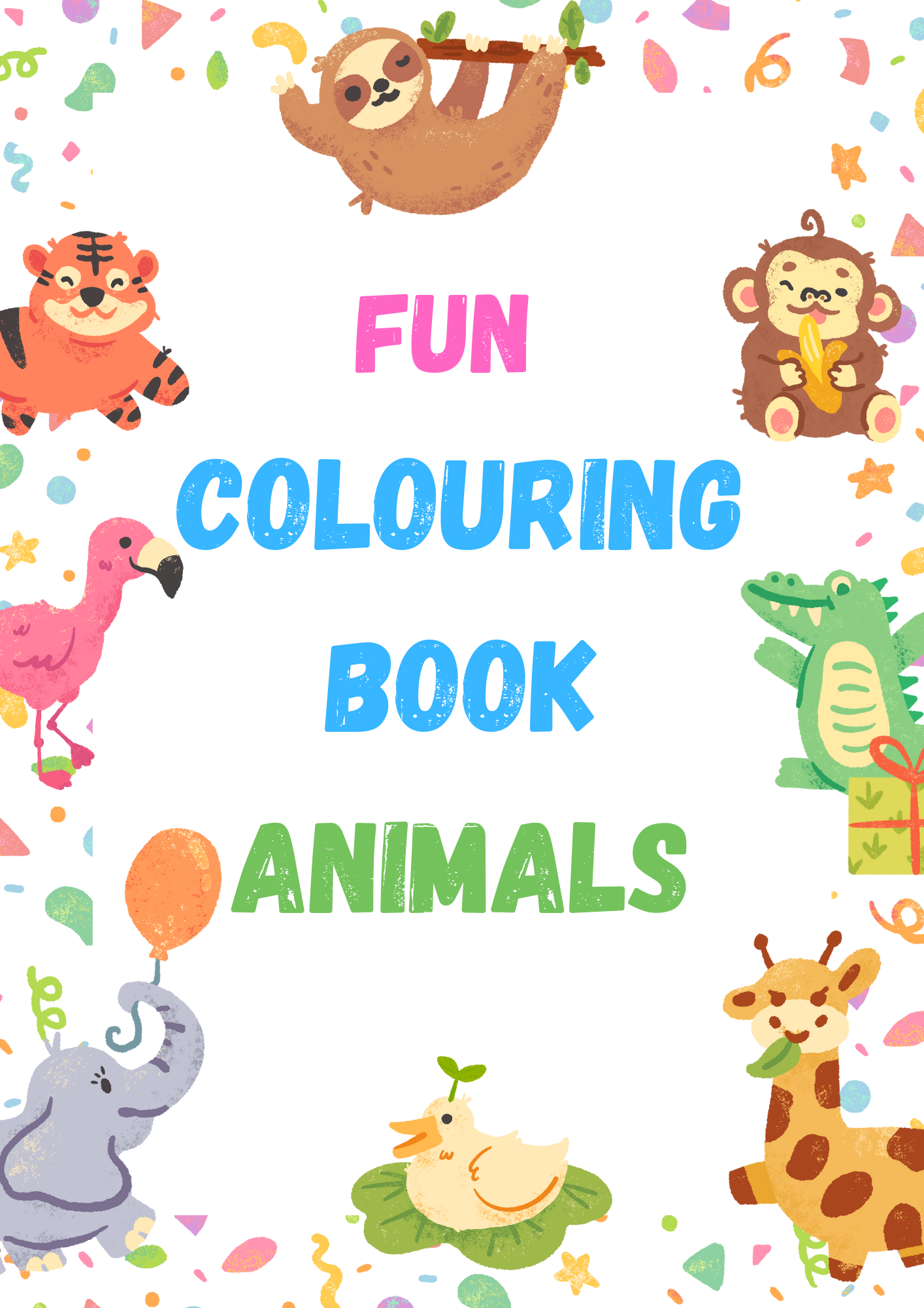 Fun Colouring Book- Animals