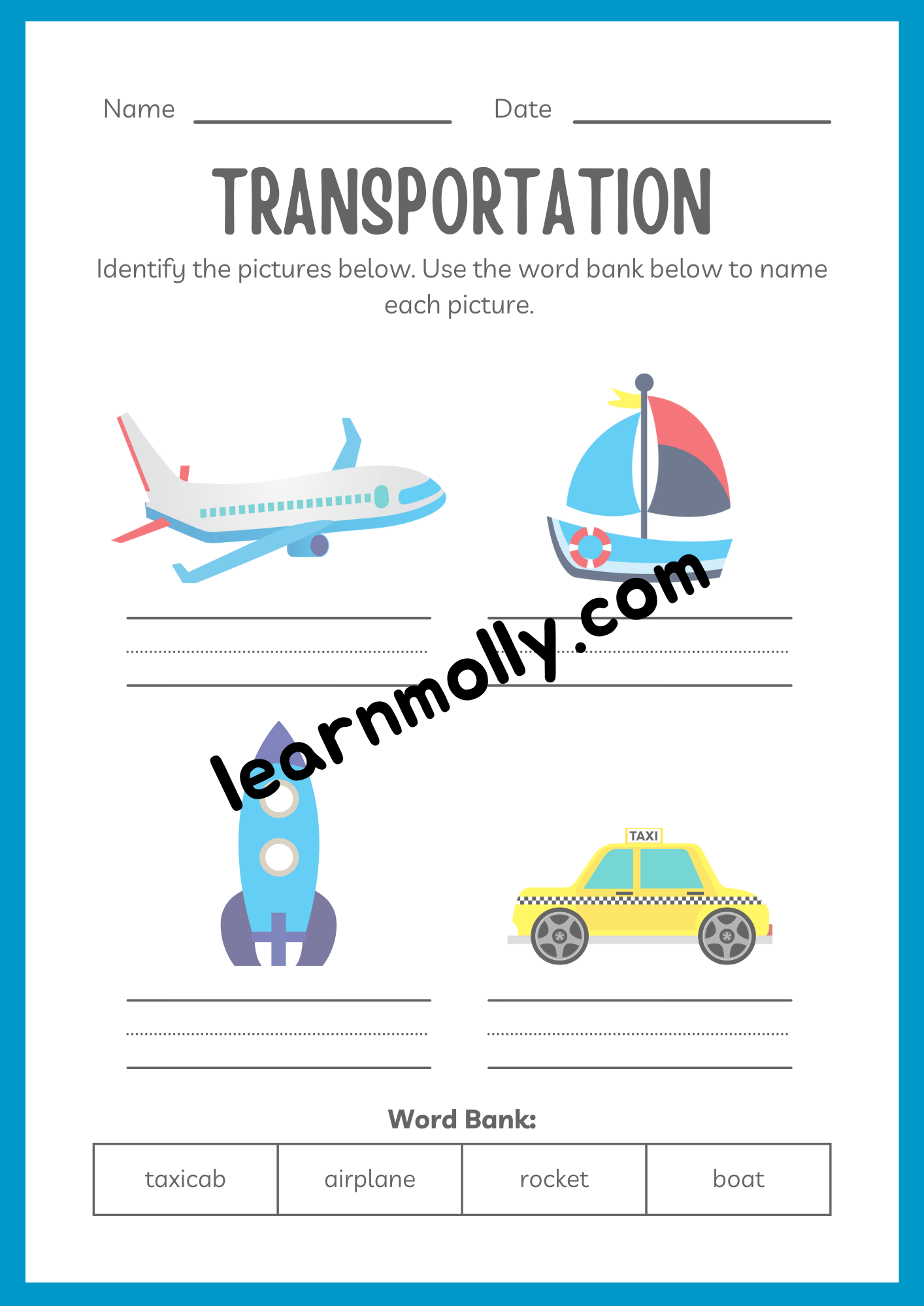 Activity Workbook- Transportation