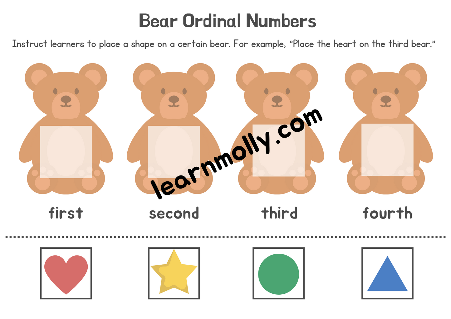 Ordinal Number Worksheet