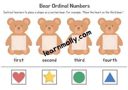 Ordinal Number Worksheet