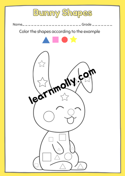 Colour by Number Worksheets