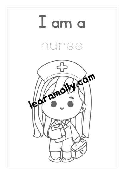 Community Workers Colouring Book