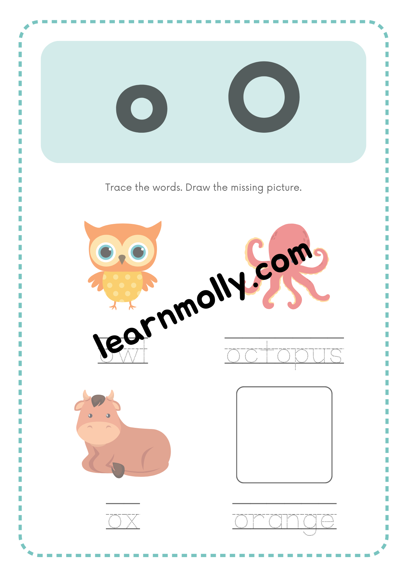 Learn Alphabets and Write Words Worksheets