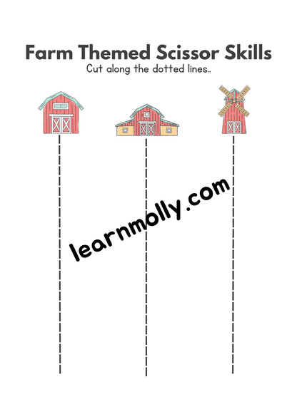 Scissor Skill Activity Worksheet