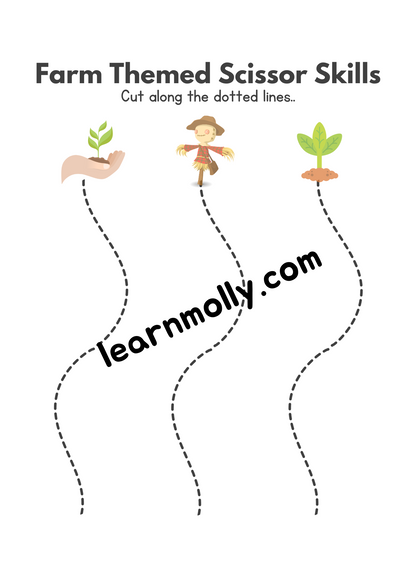 Scissor Skill Activity Worksheet