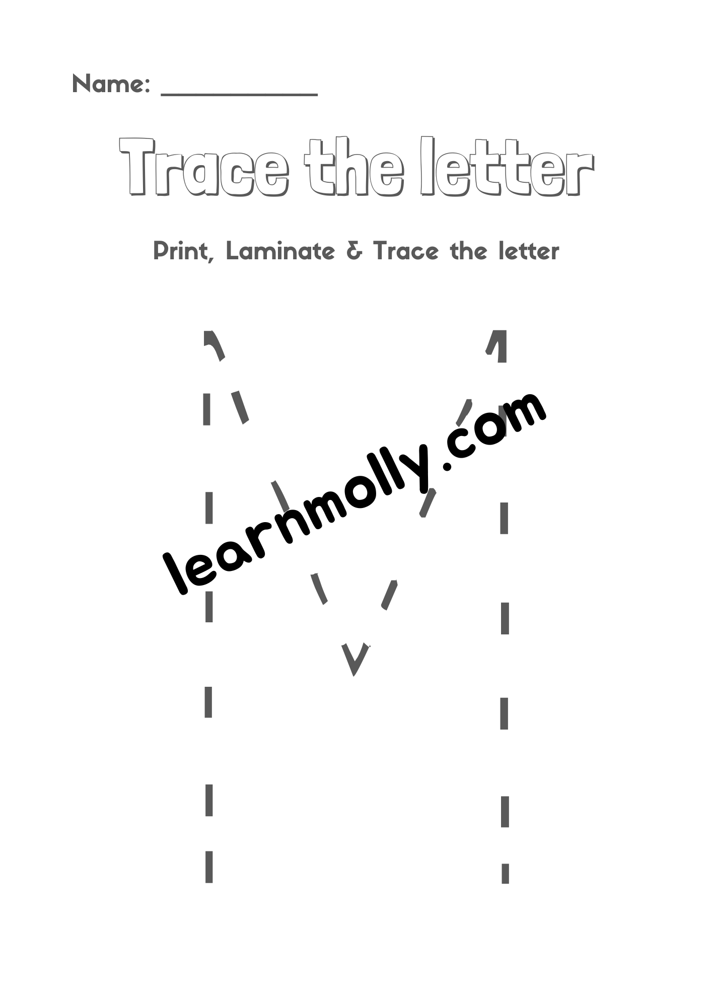 Alphabet Tracing Worksheets